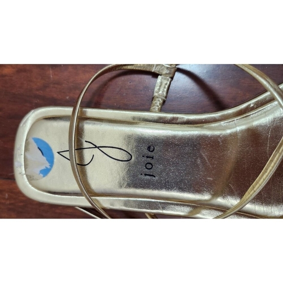 JOIE WOMEN'S GLORY GOLD STRAPPY SANDALS SIZE 6.5 NEW - Picture 3 of 5